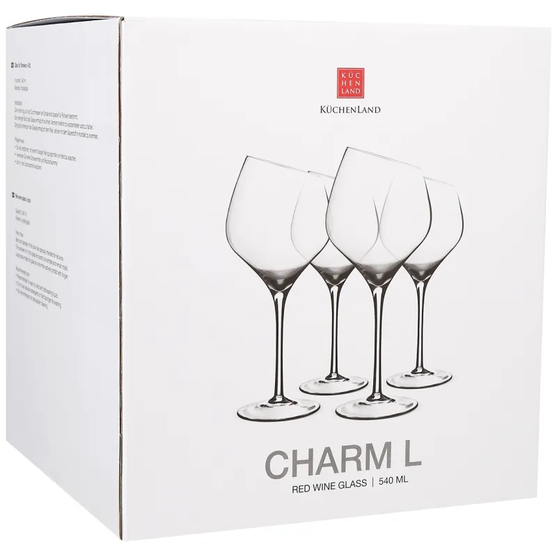 Drinking glass, 560 ml, 4 pcs, Charm L, image-1