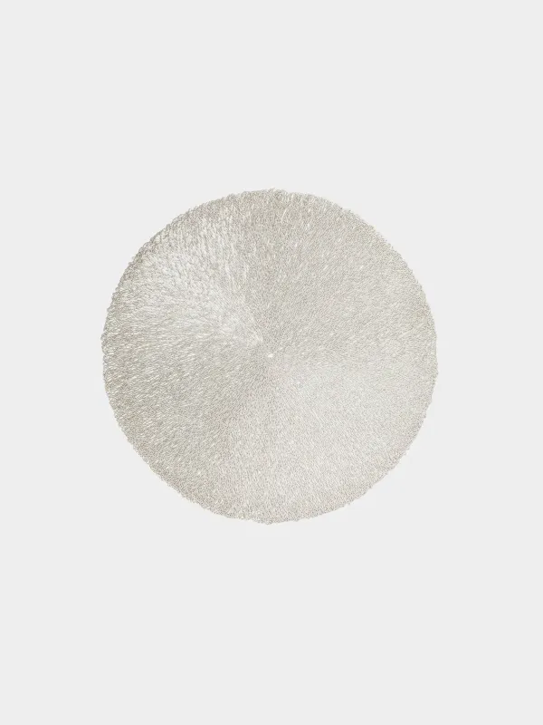 Napkin for appliances, 38 cm, PVC, round, golden, Azhur, image-0