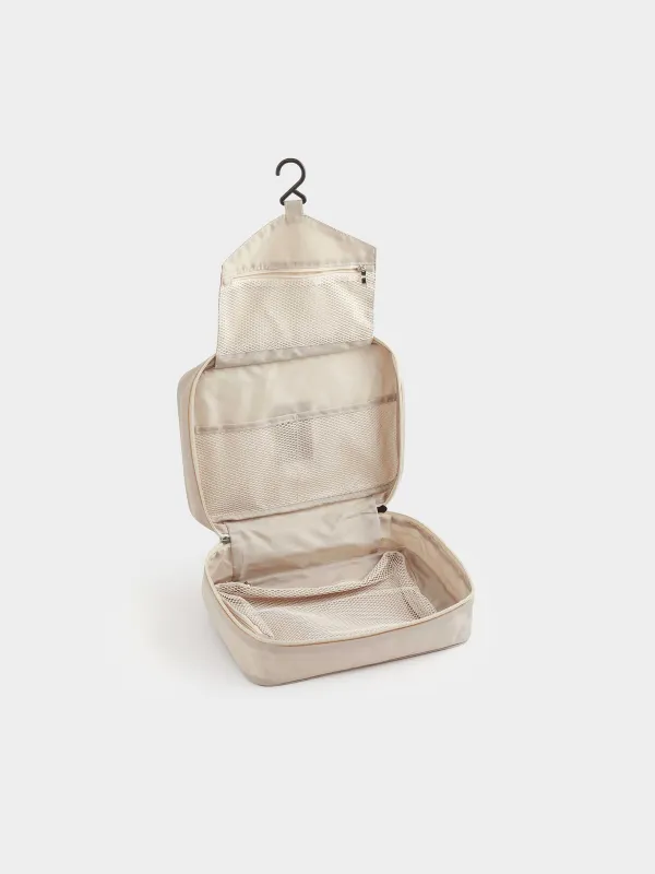 Travel Cosmetic Bag, 27х18 cm, polyester, beige, Easy Travel, image-8