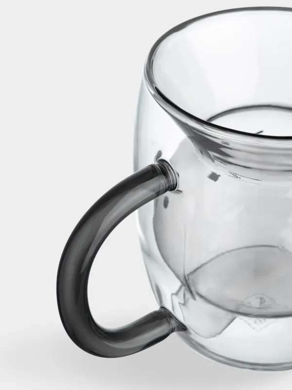 Mug, 300 ml, glass B, Cat/Inverted dog, Air shape, image-3