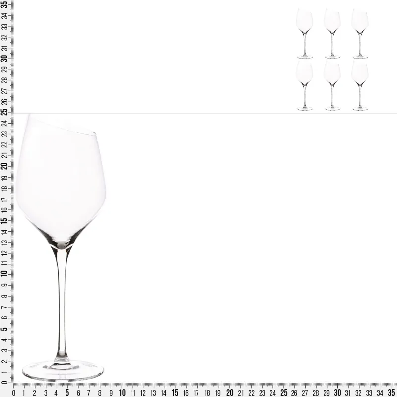 Drinking glass, 460 ml, 6 pcs, glass, Charm L, image-3