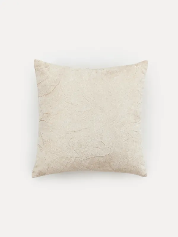 Decorative pillow, 45x45 cm, velvet, milky, Attitude, image-0