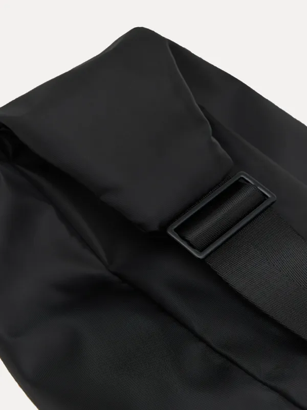 Bag, 24x40 cm, with adjustable strap, polyester, Black, Basic, image-3