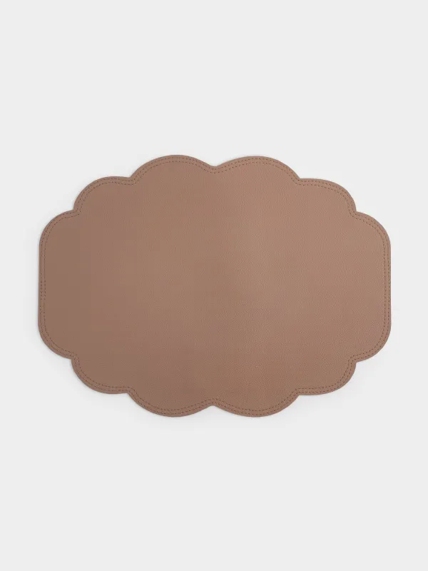 Placemat, 33x45 cm, PVC, curly, beige, Rock, image-0