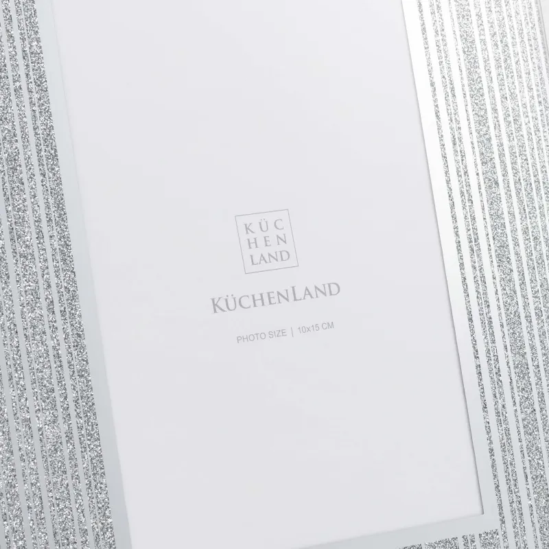 Photo frame, 17x22 cm, glass, silver, Actress, image-2