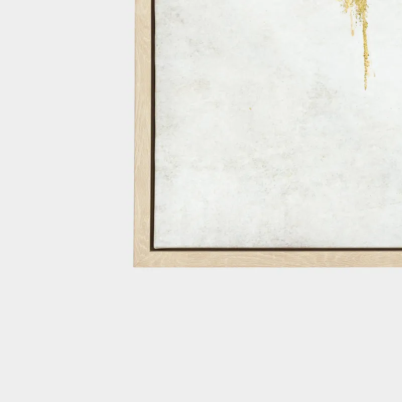 Framed painting, 120x80 cm, canvas, golden beige, Golden touches, Abstract, image-3