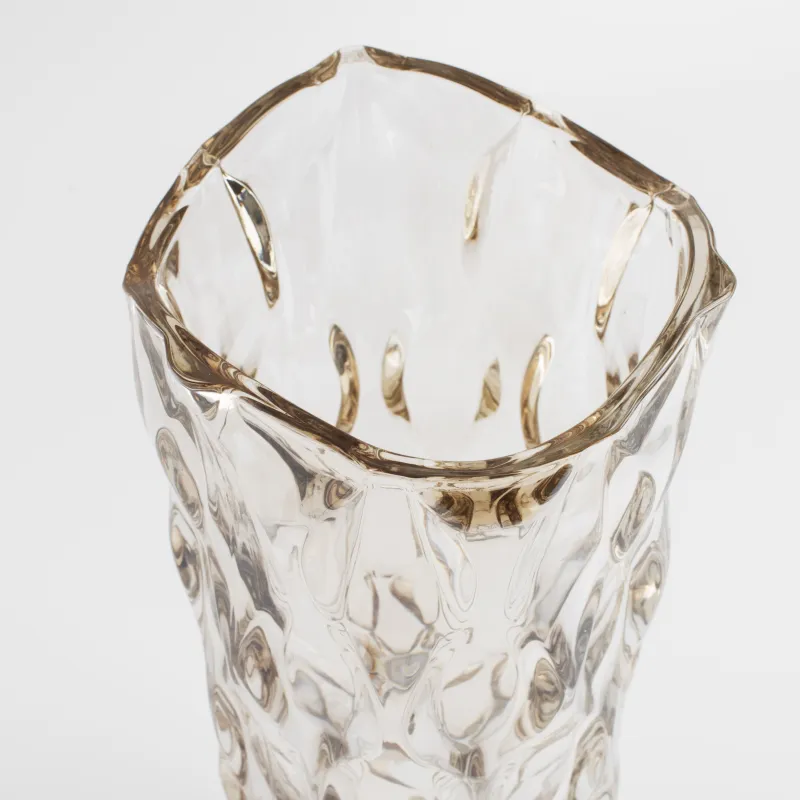 Flower vase, 29 cm, glass, amber, Allant, image-1