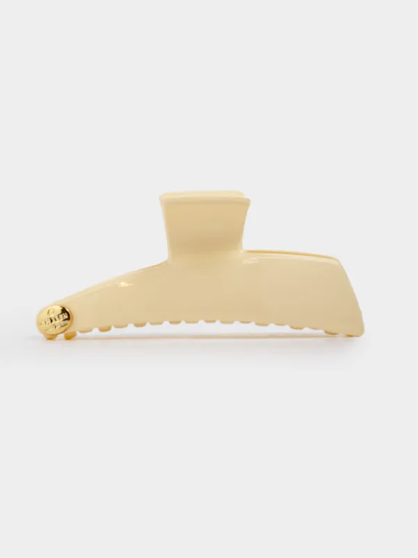 Hair clip, 12 cm, Acrylic / metal, color, Crab, Hair basic, image-2