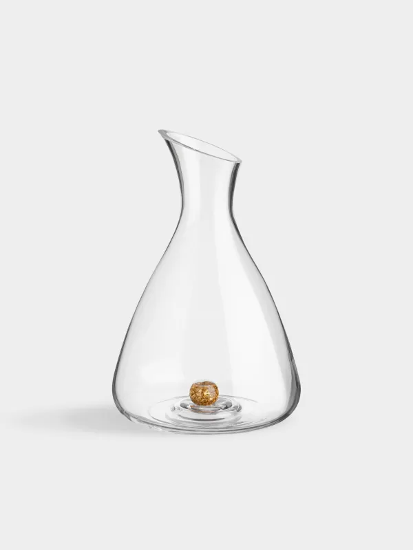 Decanter, 1.2 L, crystal glass, Amber ball, Sorento, image-0