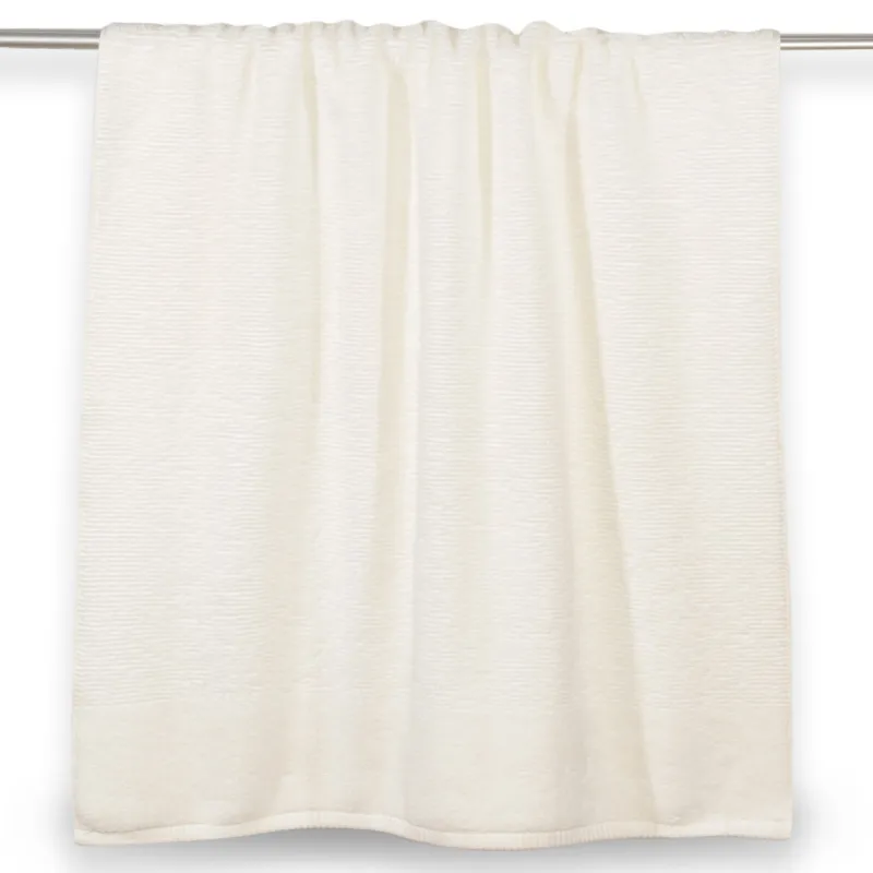 Towel, 70x140 cm, cotton, white, Terry cotton, image-1
