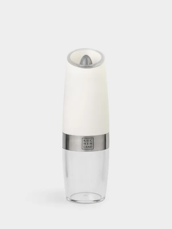 Spice mill, 20 cm, Gravity, Plastic / Acrylic, LED W, White, Spicy, image-0