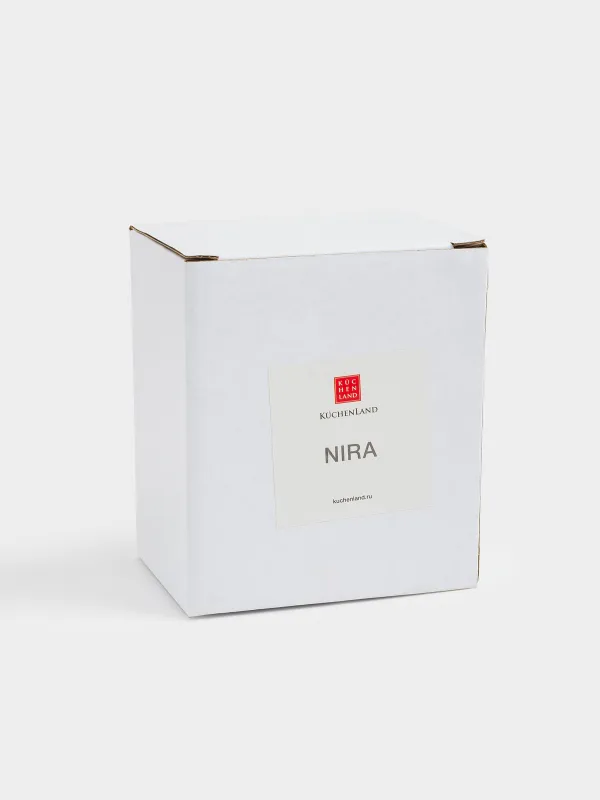 Toothbrush cup, 10 cm, ceramic, beige, Nira, image-3