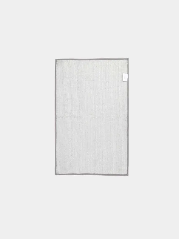 Mat, 50x80 cm, anti-slip, polyester, silver-gray, Fluffy, image-1