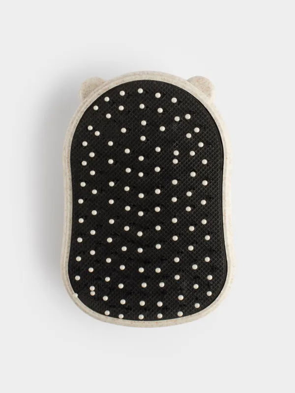 Hair massage comb, 9 cm, travel, vegetable fiber / plastic, Travel color, image-0