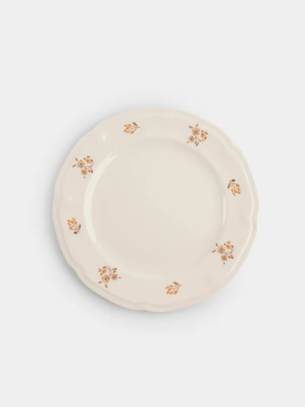 Dinner set, 6 persons, 18 items, porcelain N, white, Vintage flowers, La flore, image-2
