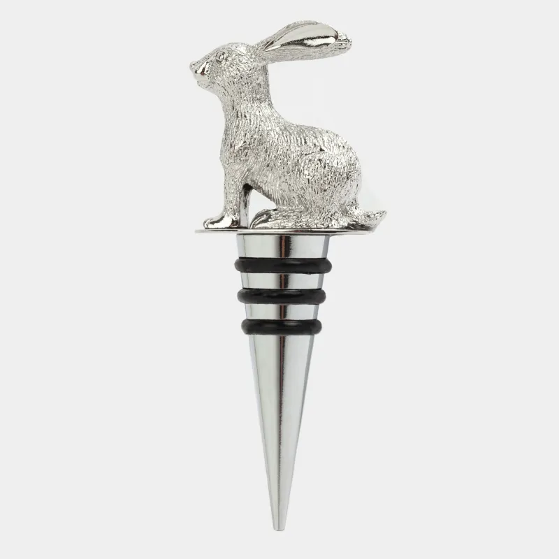 Beverage bottle stopper, 11 cm, Metal, Rabbit, Rabbit, image-0