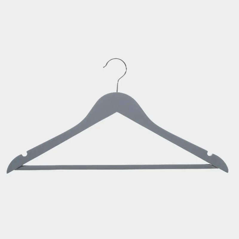 Hanger, 44 cm, 3 pieces, wood, gray, Wooden house, image-1