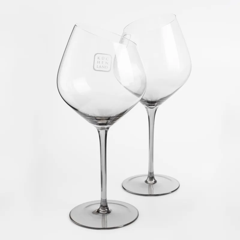 Drinking glass, 560 ml, 2 pcs, crystal glass, grey, Charm L Color, image-3