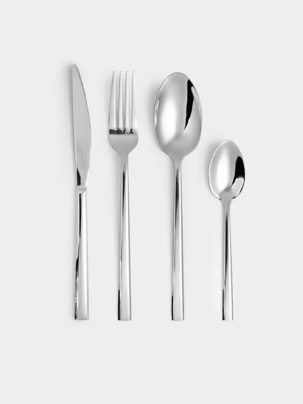 Kitchenware, 6 pers, 24 pr, steel, Rome, image-0