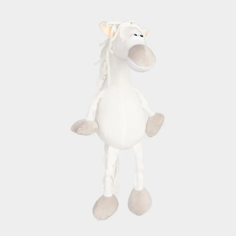 Toy, 45 cm, soft, polyester, white, Horse, Horse toy
