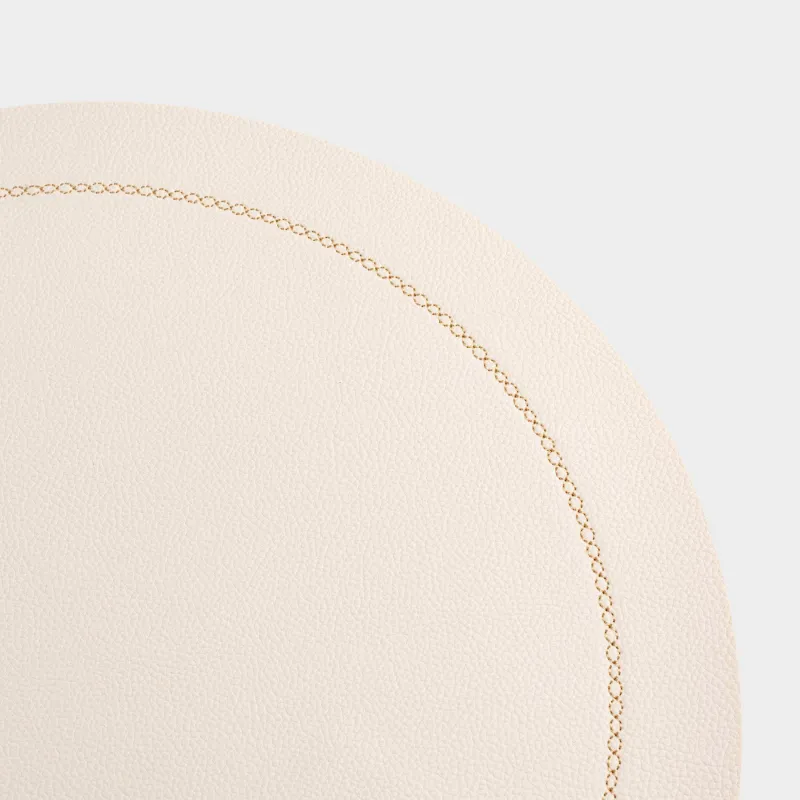 Placemat, 38 cm, PVC, round, beige, Rock, image-2