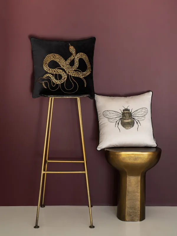 Decorative pillow, 45x45, corduroy, milk, Bumblebee, Bugs, image-7