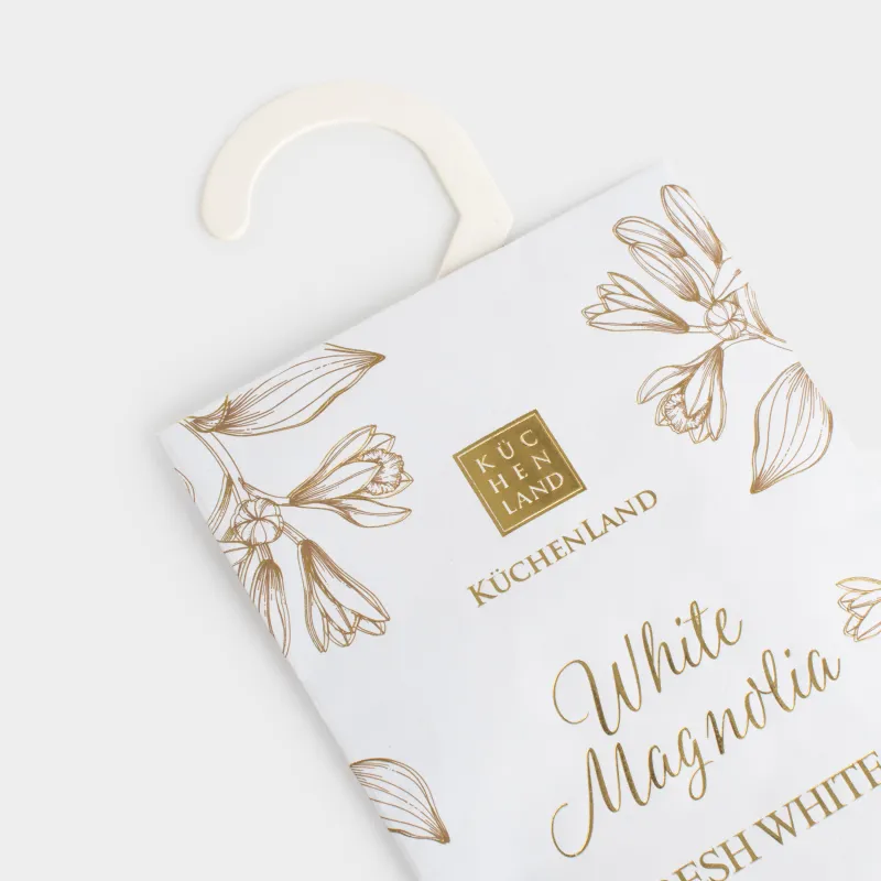 Scented sachet, 10x19 cm, hanging, White Magnolia, Fresh white, image-2