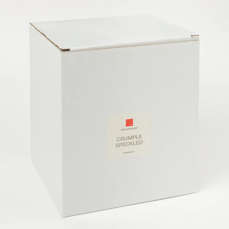 Kitchen accessories stand, 15 cm, ceramic, milk, speckled, Crumple speckled, image-5