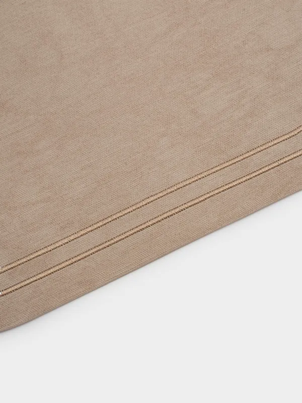 Placemat, 33x33 cm, PVC / polyester, square, beige, Rock vintage, image-3