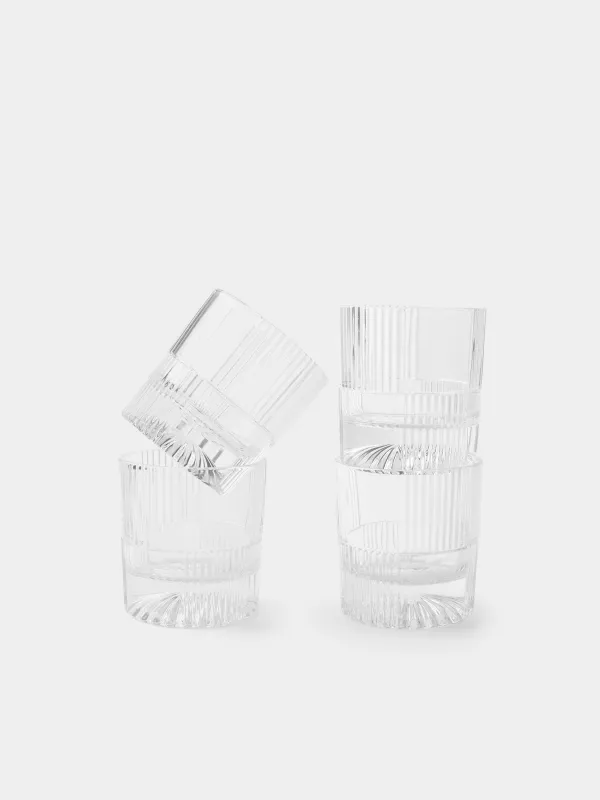 Drink set, 4 persons, 5 items, decanter / glasses, glass R, Ribby, image-2