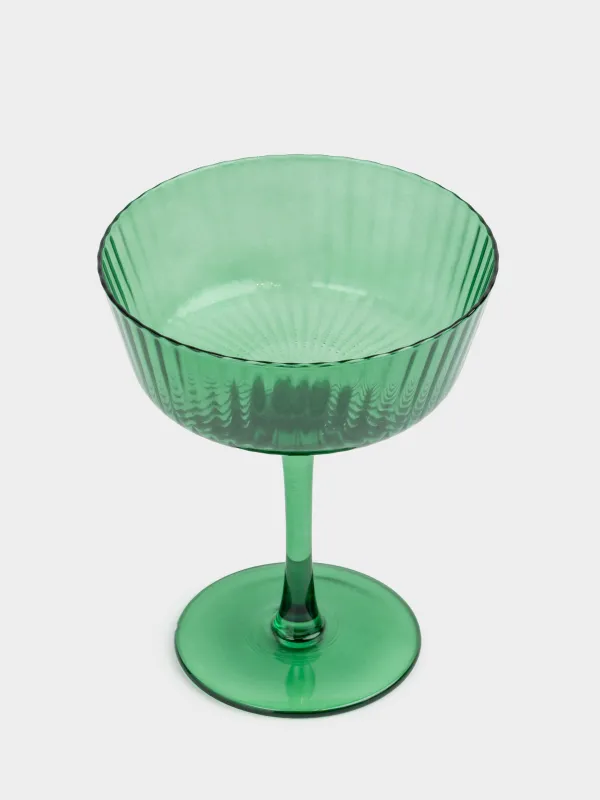 Drinking glass, 230 ml, glass R, green, Ribby color, image-2