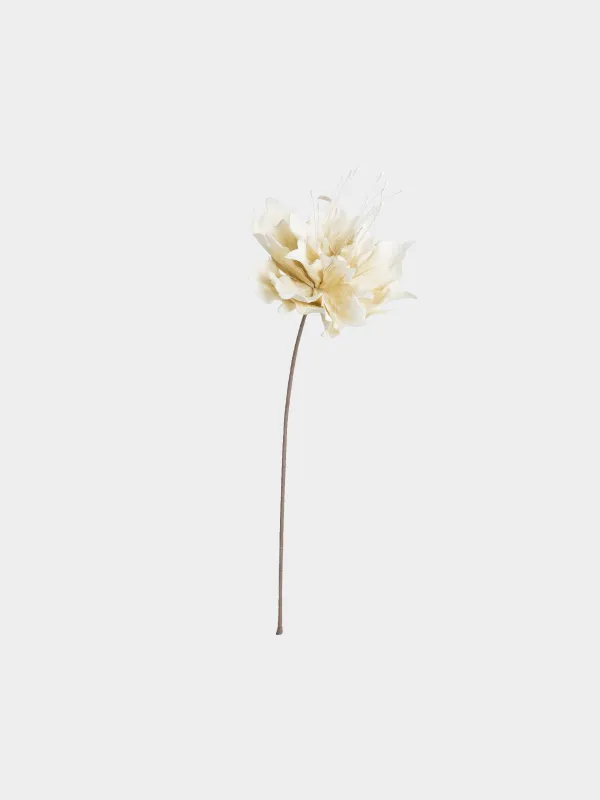 Decorative branch, 80 cm, EVA, White magnolia, Magnolia, image-0