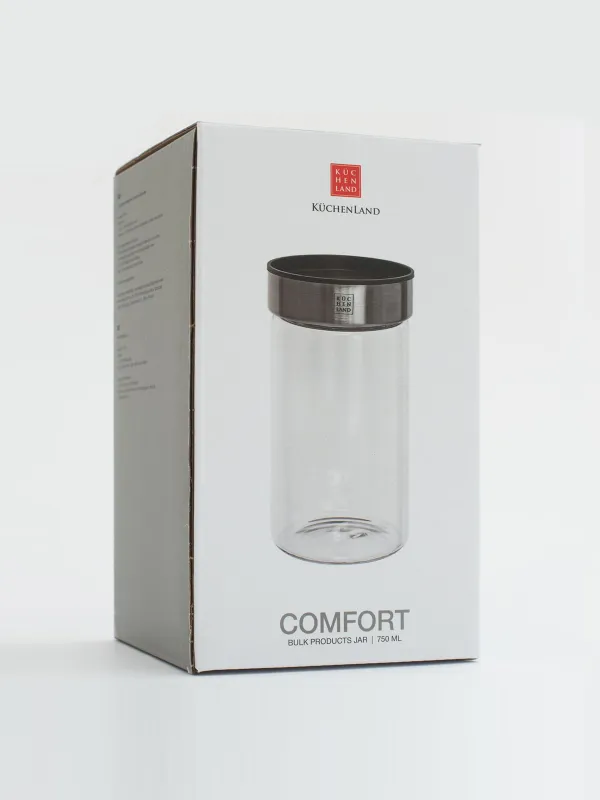 Food jar, 750 ml, glass B/plastic, Comfort, image-5