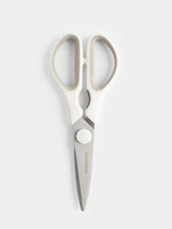 Kitchen scissors, 21 cm, steel/plastic, cream, Soft Kitchen, image-0