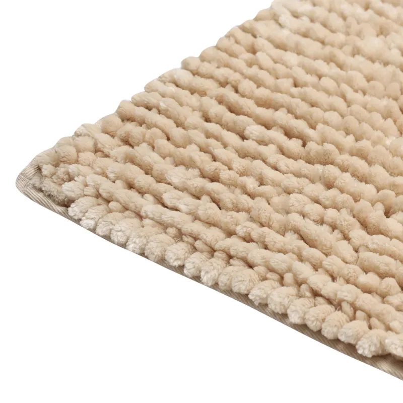 Mat, 65x100 cm, anti-slip, polyester, beige, Fluff, image-2