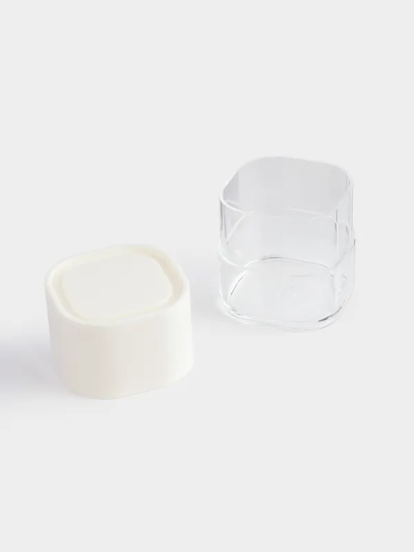 Bathroom box, 8x7 cm, plastic / acrylic, milky, Eleos, image-4