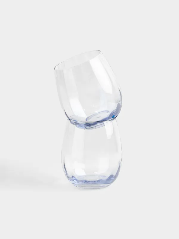 Glass, 10 cm, 450 ml, 2 pcs, glass, blue, Filo R color, image-2