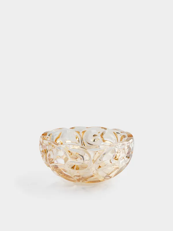 Salad bowl, 24x11 cm, 2.8 l, glass R, amber, Patterns, Gala, image-0