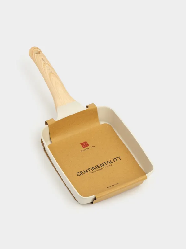 Omelette pan, 18x15 cm, coated, aluminum, beige, Sentimentality, image-6