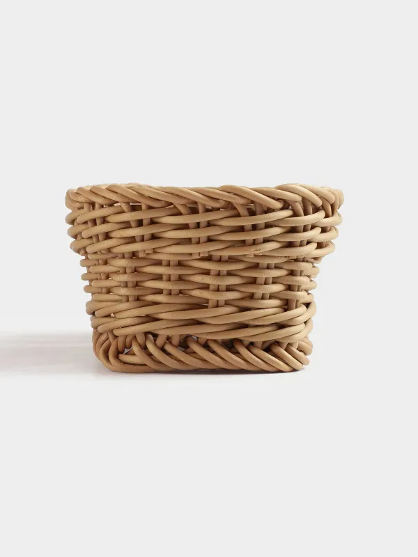 Cutlery basket, 25x10 cm, rattan, rectangular, brown, Twig, image-5