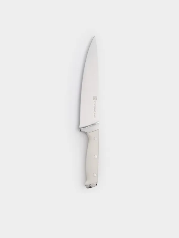 Chef's knife, 20 cm, steel / plastic, white, Solo white, image-0