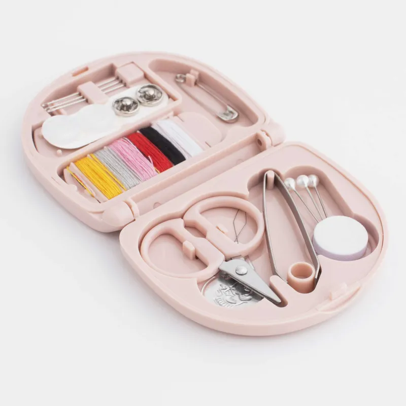 Sewing and needlework set, 7x6 cm, 20 items, in a case, plastic / metal, powder,Thread, image-2