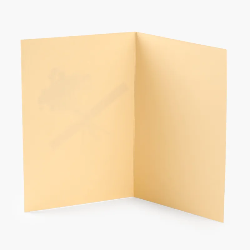 Gift card, 12x17 cm, paper, beige, Xeranthemum in a vase, Congrats, image-1