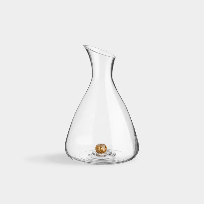 Decanter, 1.2 L, crystal glass, Amber ball, Sorento