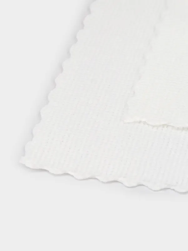 Kitchen cloth, 22x22 cm, 12 pcs, microfiber, white, Clean, image-3