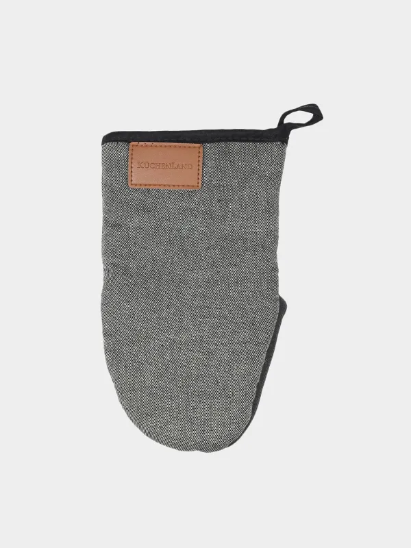Mitt holder, 14x25 cm, polyester / neoprene, dark grey, Melange, image-1