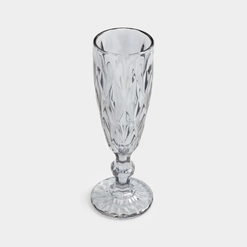 Drinking goblet glass, 170 ml, glass R, grey, Rhomb color, image-1