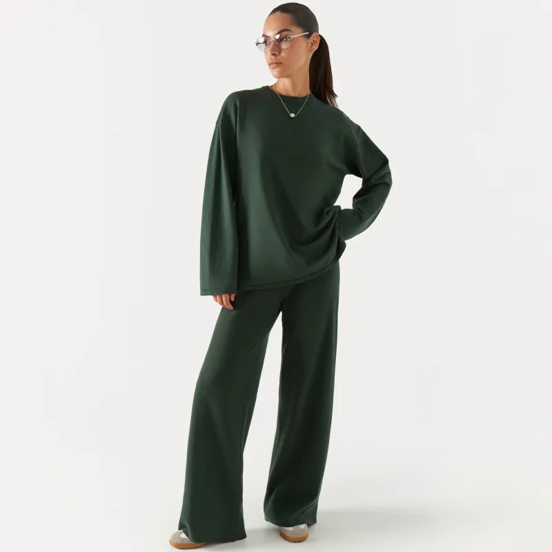 Women's trousers, size M, viscose / polyester / nylon, green, Evelina