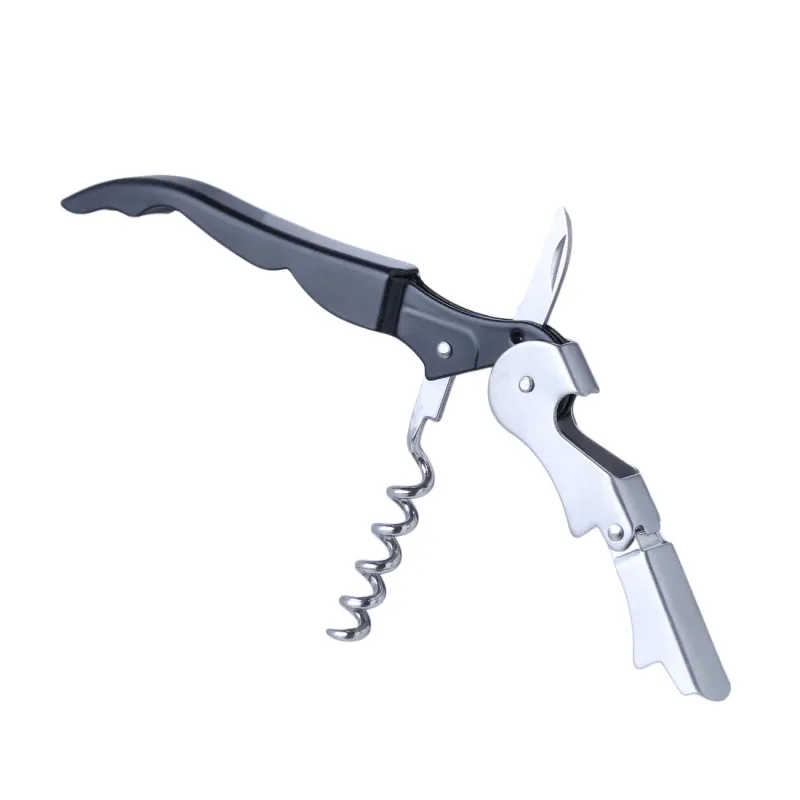 Waiter's knife, 12 cm, steel / plastic, black, Bar, image-0