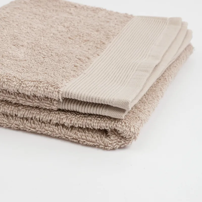 Towel, 50x90 cm, cotton, beige, Vari cotton, image-4